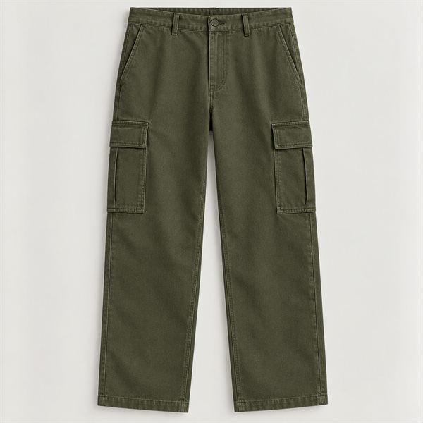 Canvas Cargo Pant in Olive