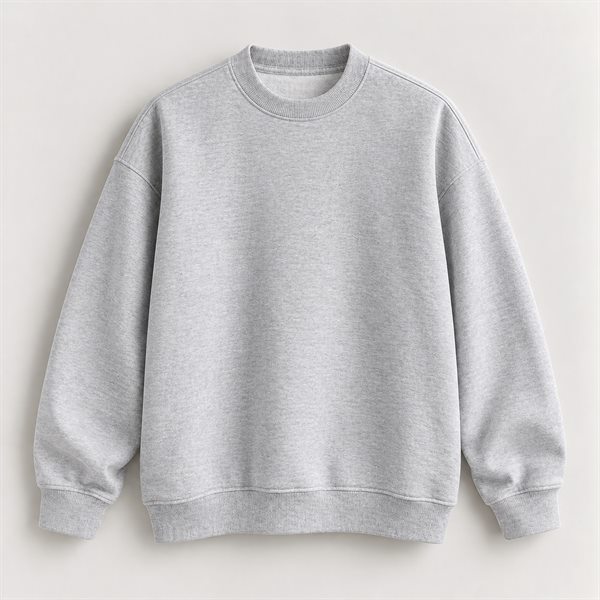 Heavyweight Crewneck in Heather Grey
