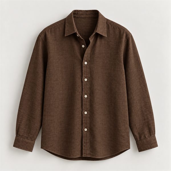 Linen Shirt in Chocolate