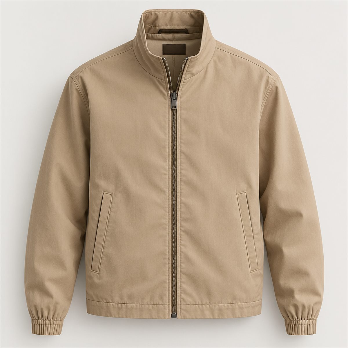 Cotton Harrington Jacket in Sand